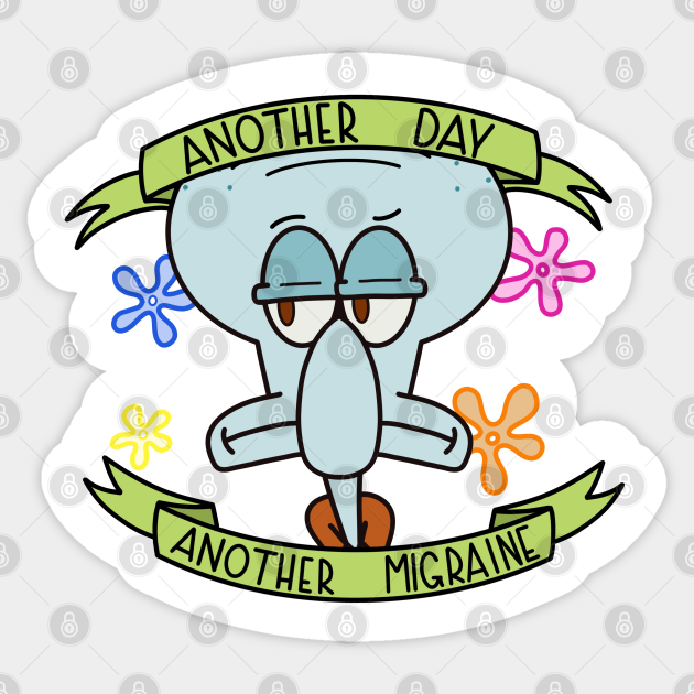 Another day, another migraine. 90s Sticker TeePublic